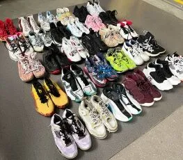 washed used shoes